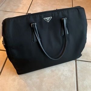 Authentic Structured Nylon Prada Tote